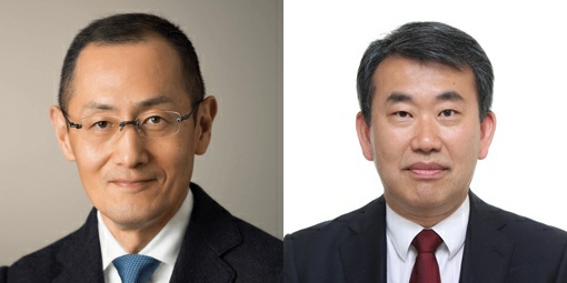 CiRA 재단 이사장 야마나카 신야 교수(왼쪽), 차 의과학대학교 의생명과학과 송지환 교수